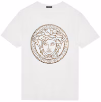 Order (W) VERSACE 美杜莎鑲飾圓領短袖T恤 白色 1001529-1A01125-2W110