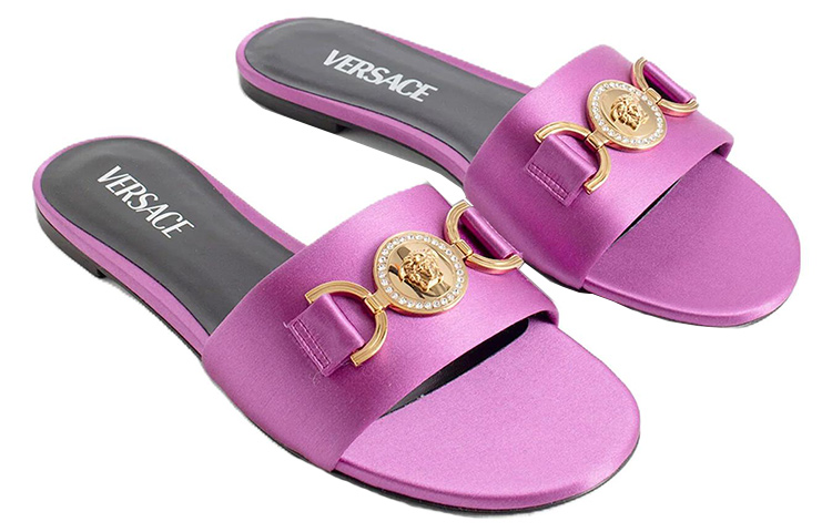 (W) Versace Open Toe Fashion Slide 'Pink' 圖 2
