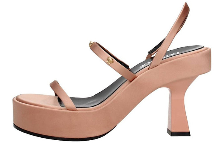 (W) Versace Open Toe Slide 'Nude'