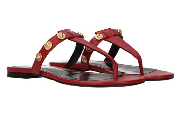 (W) Versace Open Toe Thong Sandals 'Brown' 圖 3