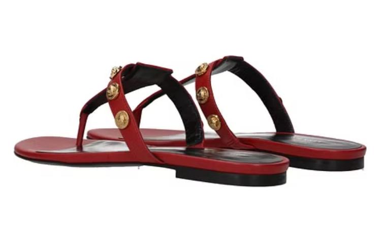 (W) Versace Open Toe Thong Sandals 'Brown' 圖 4
