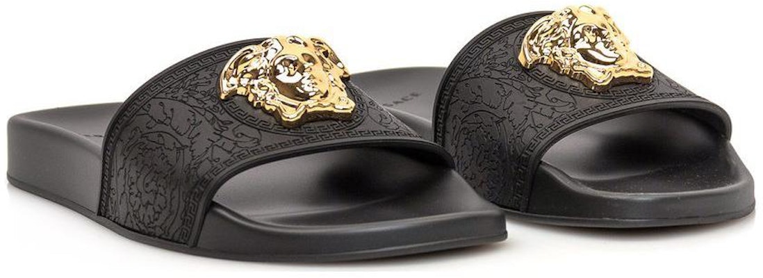 VERSACE 范思哲 Palazzo 美杜莎板飾拖鞋 女款 黑色 Order VERSACE 范思哲 Palazzo 美杜莎板飾拖鞋 女款 黑色