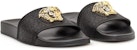 (W) Versace Palazzo Medusa Selipar Kolam 'Hitam' 2021 1004190-DGOM8-KVO41