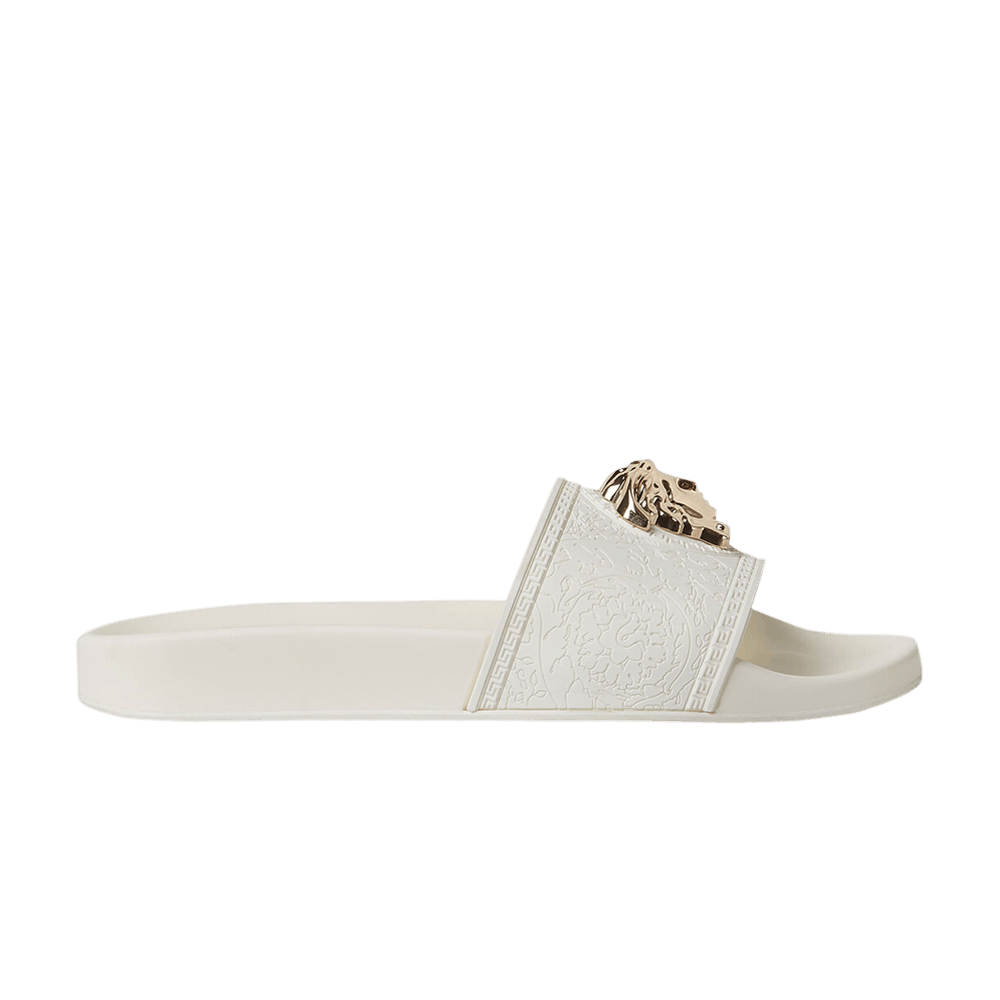 (Women) Versace Palazzo Medusa Pool Slide 'White' DSR262CN-DGOM8-D01OC ...