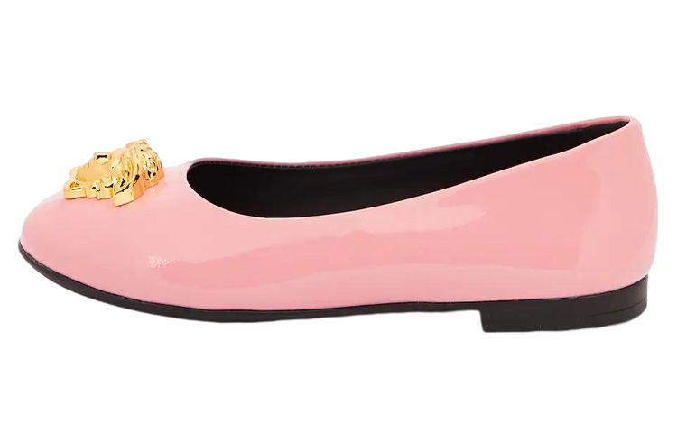(W) Versace Patent Leather Flat 'Pink'