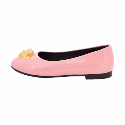 (W) Versace Patent Leather Flat 'Pink'