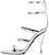 (W) Versace Tumit Tinggi Pin-Point Putih Optik 1009996-DVT2P_1W00P