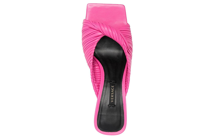 (W) Versace Pleated 'Pink Fashion CMFT High-Heel Sandals' 圖 4