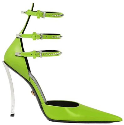 (Women) Versace Pointed-Toe Buckle Stiletto 'Green' 1007256-1A05893_1GF1P Order (Women) Versace Pointed-Toe Buckle Stiletto 'Green' 1007256-1A05893_1GF1P