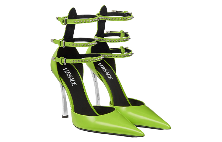 Lookbook (Women) Versace Pointed-Toe Buckle Stiletto 'Green' 1007256-1A05893_1GF1P