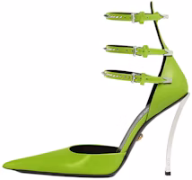 (Women) Versace Pointed-Toe Buckle Stiletto 'Green' 1007256-1A05893_1GF1P (Women) Versace Pointed-Toe Buckle Stiletto 'Green' 1007256-1A05893_1GF1P
