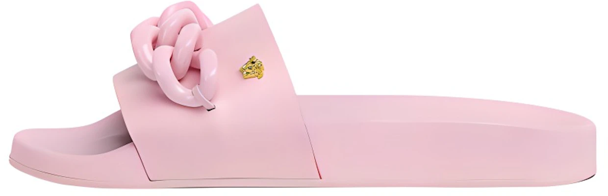 (W) ヴェルサーチ メデューサチェーン ピンク プールスライド 1004192-DV46G-1PB9V Buy (W) ヴェルサーチ メデューサチェーン ピンク プールスライド 1004192-DV46G-1PB9V