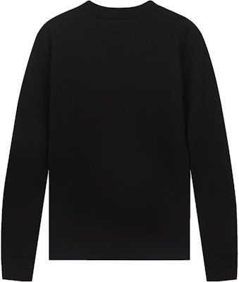 (W) VERSACE Logo Rhinestone Sweatshirt Hitam Wanita Crewneck Pullover A85853-A231242-A1008 Lookbook (W) VERSACE Logo Rhinestone Sweatshirt Hitam Wanita Crewneck Pullover A85853-A231242-A1008