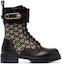 Order (W) Bota de Cuero Versace Safety Pin La Greca 'Negro' DST419E-1A01594-5B15V