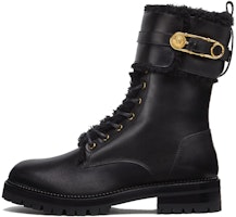 (Women) Versace Safety Pin Lace-Up Boots 'Black' DST419E-DVPS_KVO41 (Women) Versace Safety Pin Lace-Up Boots 'Black' DST419E-DVPS_KVO41