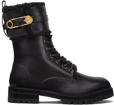 (W) Boot Versace Safety Pin Lace-Up 'Hitam' DST419E-DVPS_KVO41 Order (W) Boot Versace Safety Pin Lace-Up 'Hitam' DST419E-DVPS_KVO41