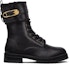 Order (Women) Versace Safety Pin Lace-Up Boots 'Black' DST419E-DVPS_KVO41