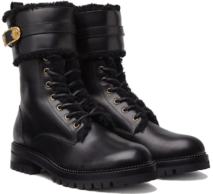 (Women) Versace Safety Pin Lace-Up Boots 'Black' DST419E-DVPS_KVO41 Lookbook (Women) Versace Safety Pin Lace-Up Boots 'Black' DST419E-DVPS_KVO41