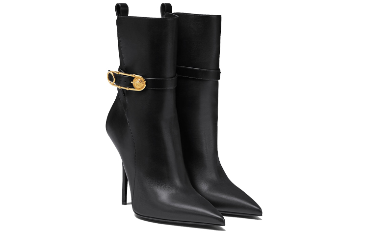(W) Versace Safety Pin Outdoor Short Boots 'Black' 圖 2