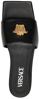 (Women) Versace Slide Sandal 'Black Leather' DST619C-DVT2P_1B00V Shop (Women) Versace Slide Sandal 'Black Leather' DST619C-DVT2P_1B00V