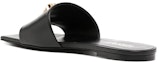 Purchase (W) 范思哲 黑色皮革拖鞋 DST619C-DVT2P_1B00V