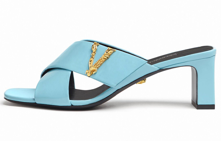 (W) Versace Slide Sandal 'Blue Fashion'