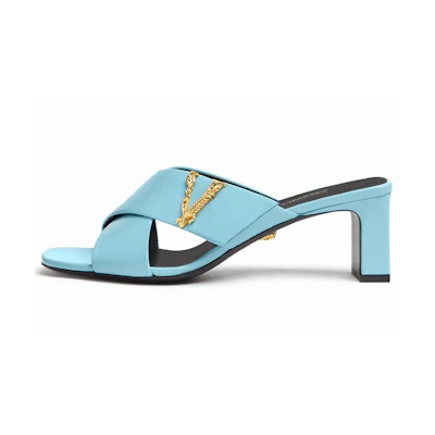 (W) Versace Slide Sandal 'Blue Fashion'