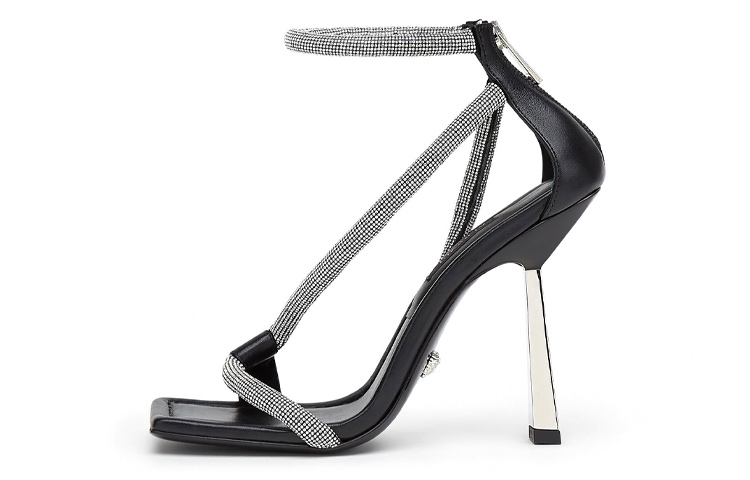 (Women) Versace Slip-On Sandals 'Black Silver' DST529P-DNS8_DNCP