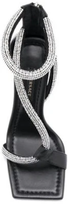 VERSACE 范思哲 時尚套穿涼鞋 女款 黑銀 Purchase VERSACE 范思哲 時尚套穿涼鞋 女款 黑銀