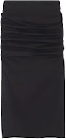 (Women) VERSACE Solid Pleated A-Line Casual Midi Skirt Women’s Black 1005930-1A00523-1B000 (Women) VERSACE Solid Pleated A-Line Casual Midi Skirt Women’s Black 1005930-1A00523-1B000