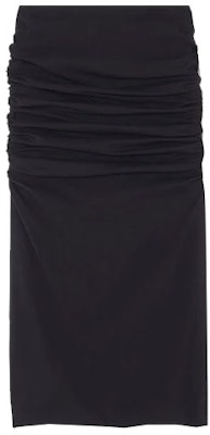 (W) 베르사체 여성용 블랙 솔리드 플리츠 A라인 캐주얼 미디스커트 1005930-1A00523-1B000 Order (W) 베르사체 여성용 블랙 솔리드 플리츠 A라인 캐주얼 미디스커트 1005930-1A00523-1B000