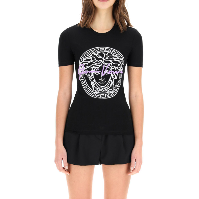 (Women) VERSACE SS21 Medusa Slim Fit Black T-Shirt - Perfect Gift A88682-A213311-A1008 圖 4