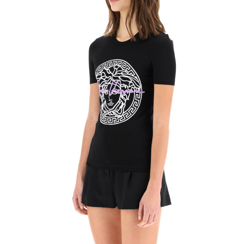 (Women) VERSACE SS21 Medusa Slim Fit Black T-Shirt - Perfect Gift A88682-A213311-A1008 圖 5