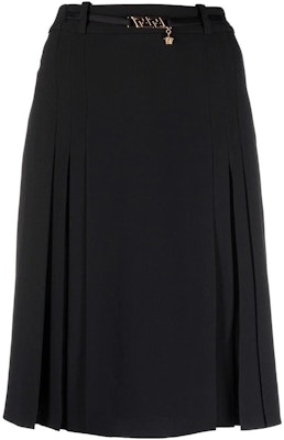 (W) Versace SS22 黑色美杜莎百褶寬鬆休閒中長裙 1002986-1A00540-1B000 Buy (W) Versace SS22 黑色美杜莎百褶寬鬆休閒中長裙 1002986-1A00540-1B000