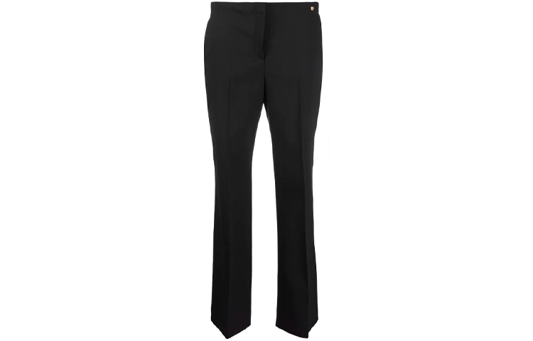 Order (Women) VERSACE SS22  Black Wool Ankle-Length Suit Pants 1003538-1A00537-1B000