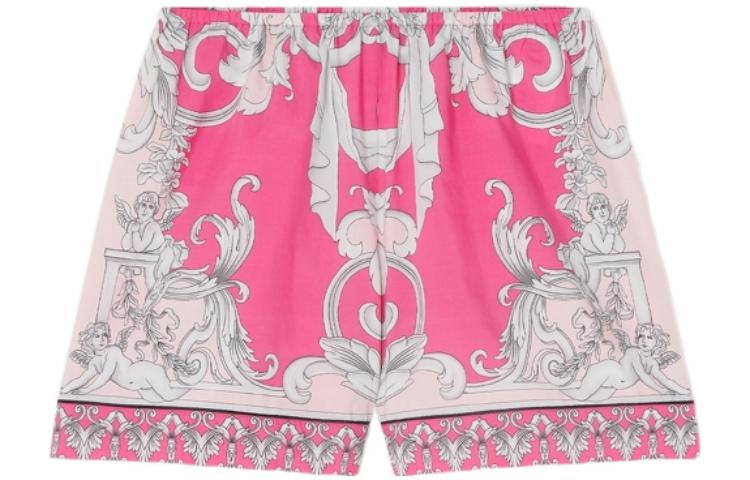 (Women) VERSACE SS22  Pink Elastic Waist Straight-Cut Casual Shorts 1005432-1A04446-5P470 圖 2