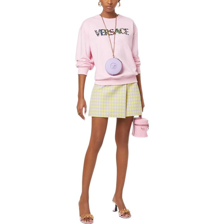 (Women) VERSACE SS22  Pink Logo Printed Sweatshirt. 1004130-1A01812-1PB90 圖 3
