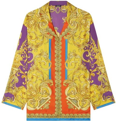 (W) VERSACE SS22 Kemeja Kuning Lengan Panjang Berkolar 1004616-1A03489-5L290 Order (W) VERSACE SS22 Kemeja Kuning Lengan Panjang Berkolar 1004616-1A03489-5L290