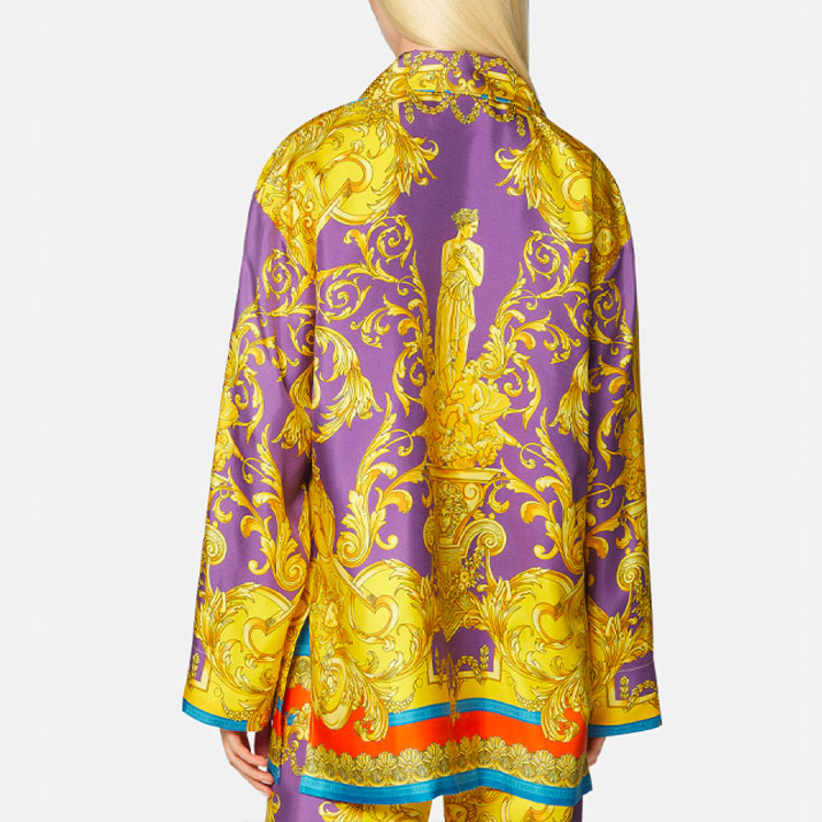 Purchase (W) VERSACE SS22 Kemeja Kuning Lengan Panjang Berkolar 1004616-1A03489-5L290