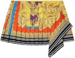 Order (W) VERSACE SS22 黃色印花不規則圖案絲質迷你裙 1005282-1A03489-5L290