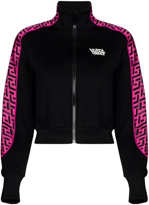 (W) ヴェルサーチ SS22 レディース ジップアップ ジャケット ギリシャキー ブラック 1002080-1A01623-5P540 Buy (W) ヴェルサーチ SS22 レディース ジップアップ ジャケット ギリシャキー ブラック 1002080-1A01623-5P540