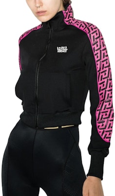 (W) ヴェルサーチ SS22 レディース ジップアップ ジャケット ギリシャキー ブラック 1002080-1A01623-5P540 Lookbook (W) ヴェルサーチ SS22 レディース ジップアップ ジャケット ギリシャキー ブラック 1002080-1A01623-5P540