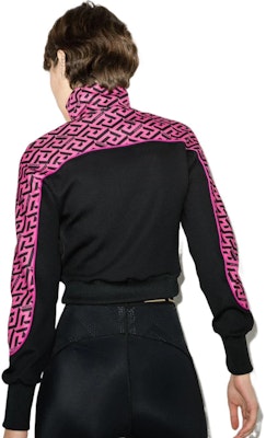 (W) ヴェルサーチ SS22 レディース ジップアップ ジャケット ギリシャキー ブラック 1002080-1A01623-5P540 Shop (W) ヴェルサーチ SS22 レディース ジップアップ ジャケット ギリシャキー ブラック 1002080-1A01623-5P540