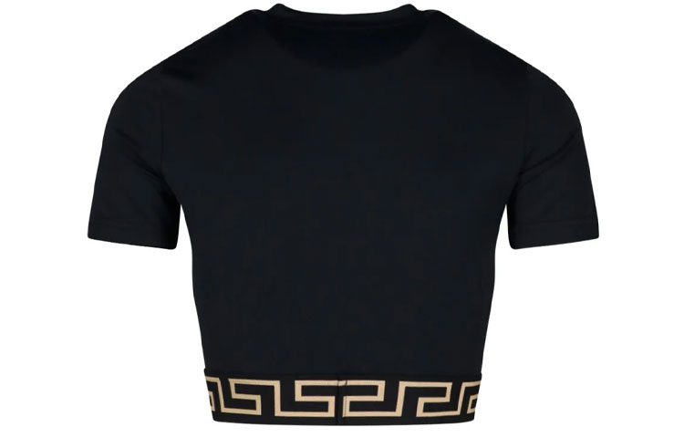 Lookbook (W) ヴェルサーチ SS22 ギリシャ柄トリム 半袖水着 レディース ブラック 100586-5A232185-1B000