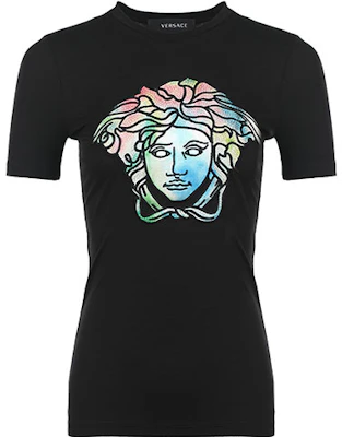 (W) 베르사체 SS22 메두사 프린트 반팔 티셔츠 블랙 1004151-1A00769-1B000 Order (W) 베르사체 SS22 메두사 프린트 반팔 티셔츠 블랙 1004151-1A00769-1B000