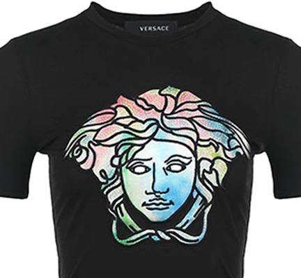 (W) 베르사체 SS22 메두사 프린트 반팔 티셔츠 블랙 1004151-1A00769-1B000 Purchase (W) 베르사체 SS22 메두사 프린트 반팔 티셔츠 블랙 1004151-1A00769-1B000