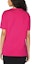 Purchase (Women) VERSACE SS22 Pink Crewneck Letter Print T-Shirt Women. 1005144-1A00769-2P880
