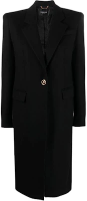 (W) VERSACE SS23 素色翻領長袖外套 黑色 1009162-1A05411-1B000 Buy (W) VERSACE SS23 素色翻領長袖外套 黑色 1009162-1A05411-1B000