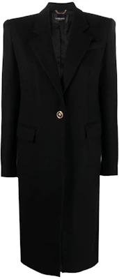 (W) VERSACE SS23 素色翻領長袖外套 黑色 1009162-1A05411-1B000 Order (W) VERSACE SS23 素色翻領長袖外套 黑色 1009162-1A05411-1B000