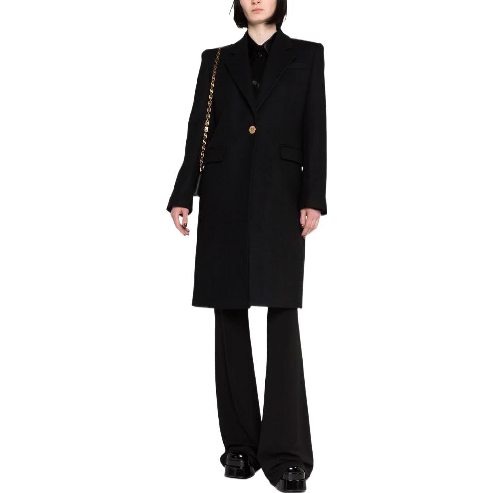 Lookbook (W) VERSACE SS23 素色翻領長袖外套 黑色 1009162-1A05411-1B000